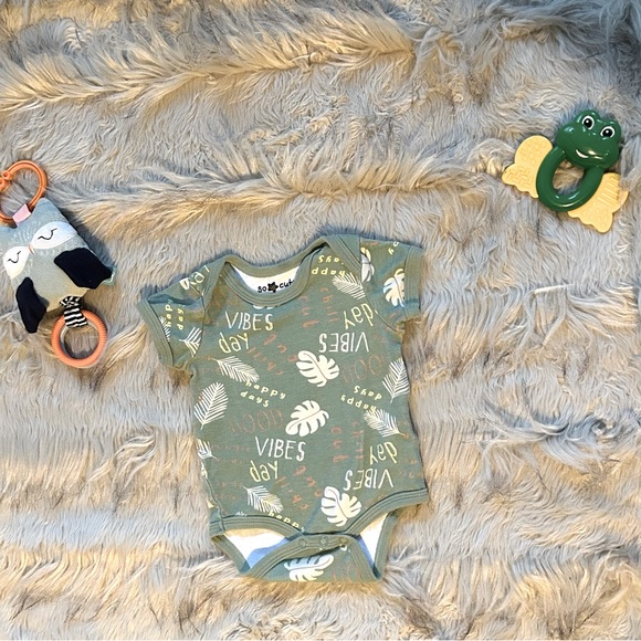 Good Vibes Sloth Baby Boy Onesie 2 Pack (3-6 M) - Picture 2 of 4